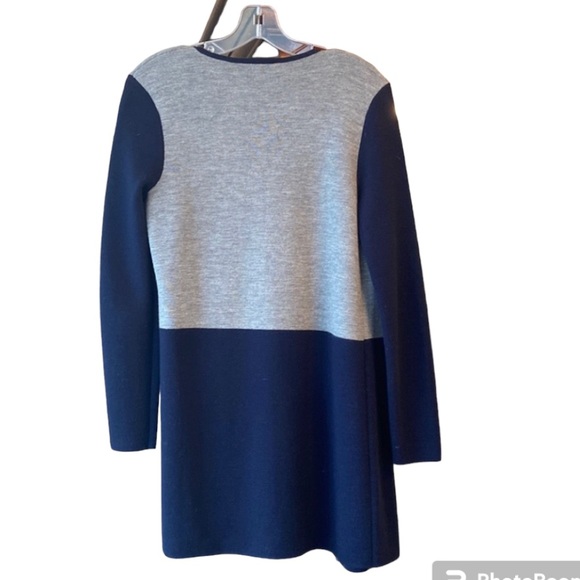 Talbots color blocked, open front, long cardigan. Size Small. 60% Merino Wool! - Picture 2 of 4